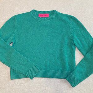 Guest In Residence Cozy Crew size Medium teal green NEW $995